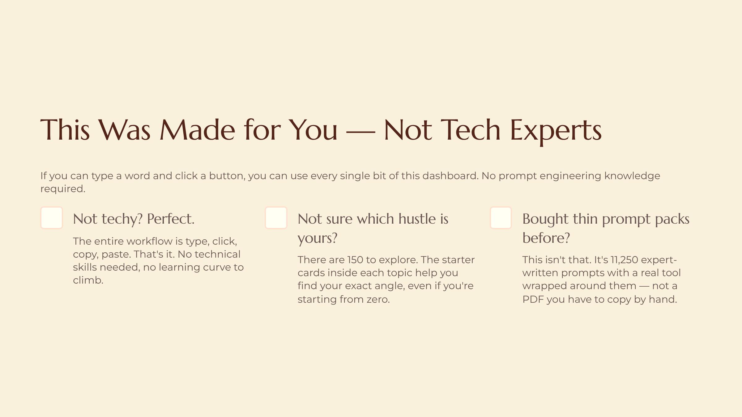 The Sales Pitch Video & Media Kit slide — This Was Made for You Not Tech Experts