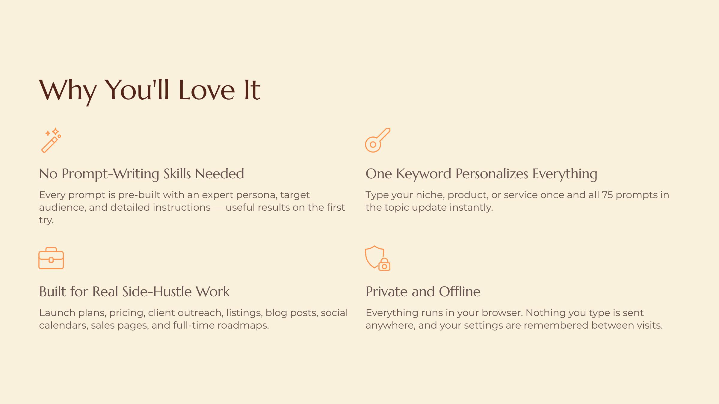 The User Guide Video & Narrated Walkthrough slide — Why Youll Love It