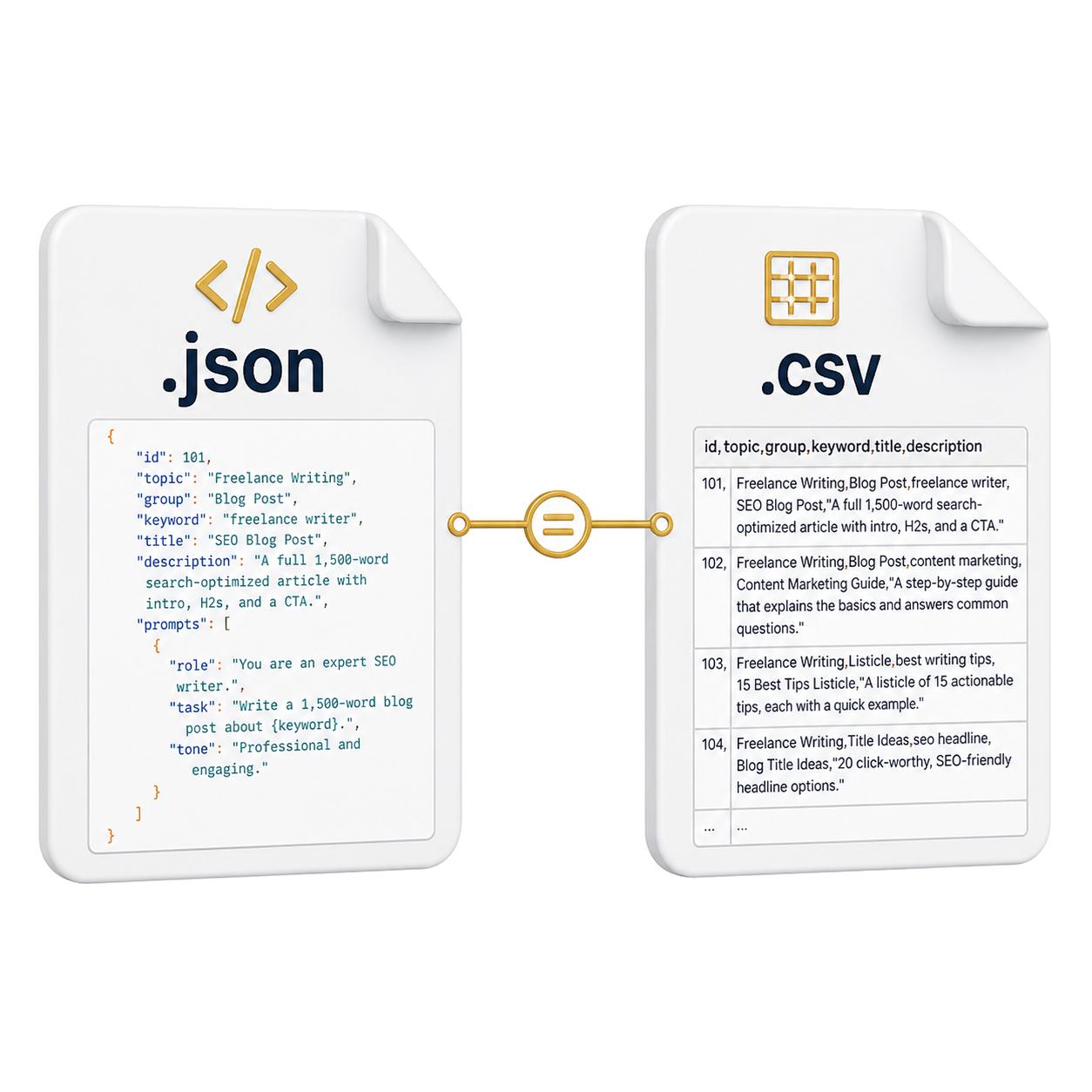 The Data Feeds (JSON + CSV)