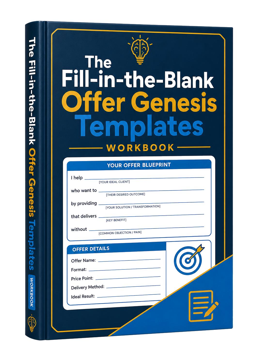 The Fill-in-the-Blank Offer Genesis Templates — Product mockup