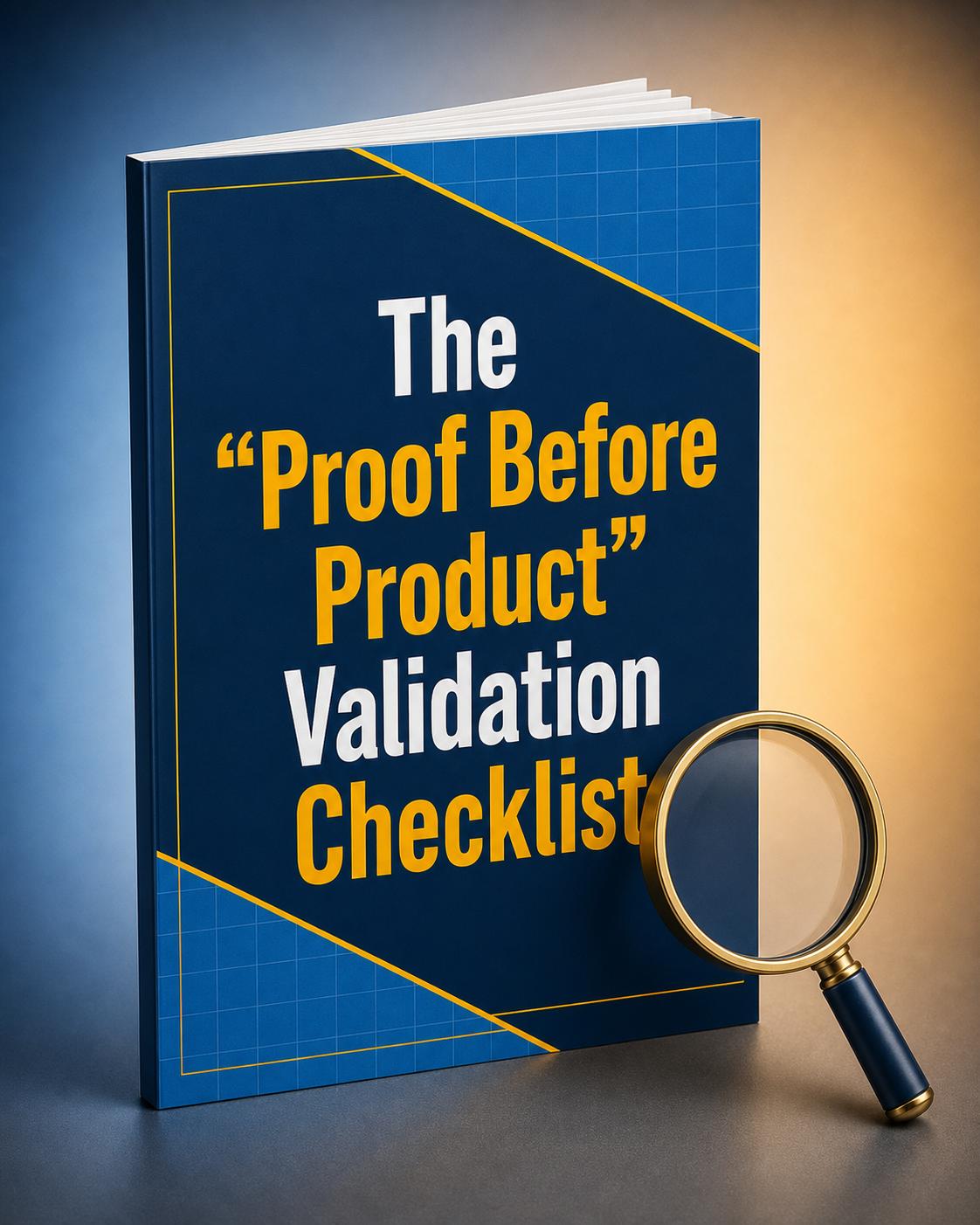 The “Proof Before Product” Validation Checklist