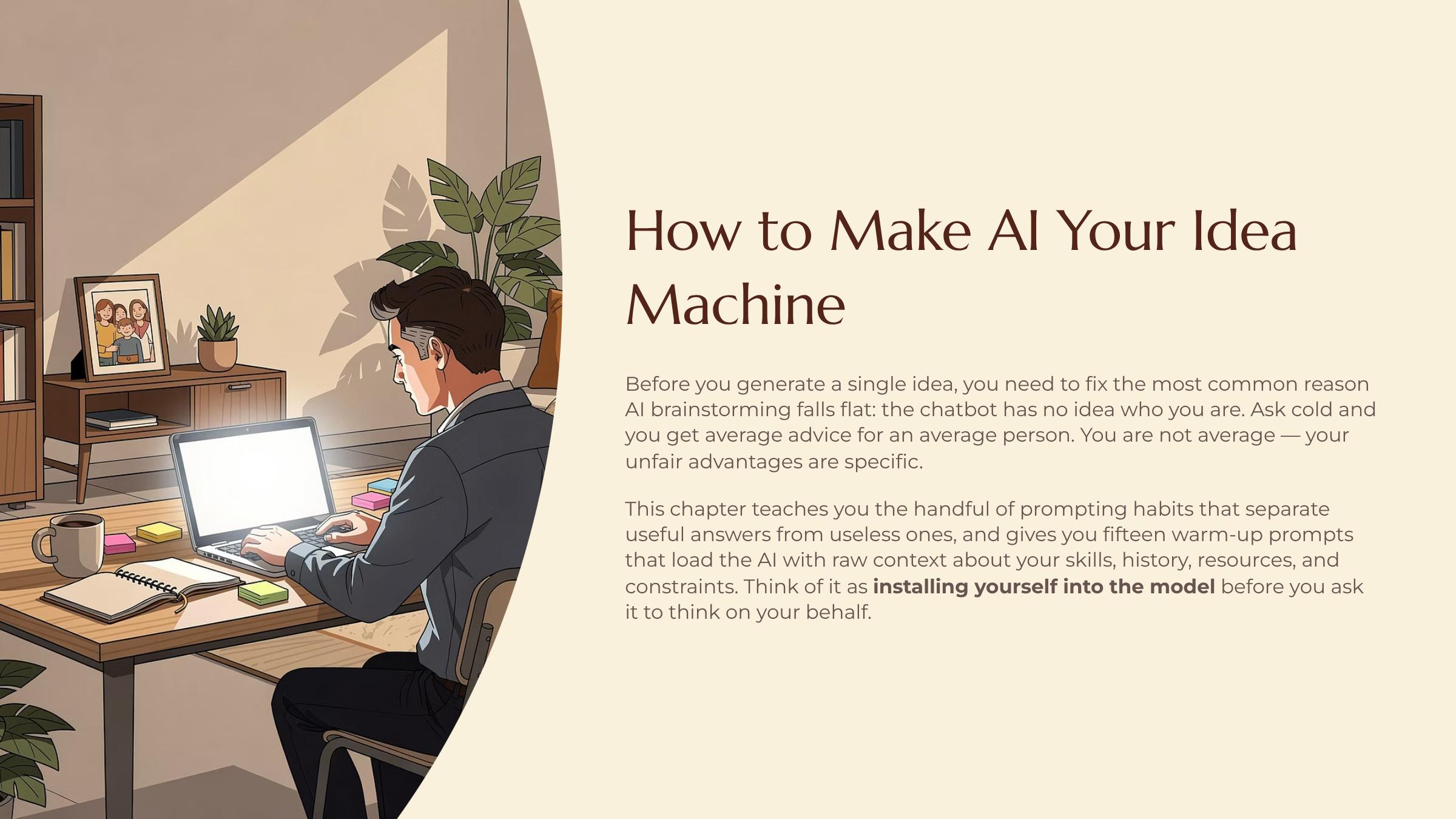 How to Make AI Your Idea Machine — title slide