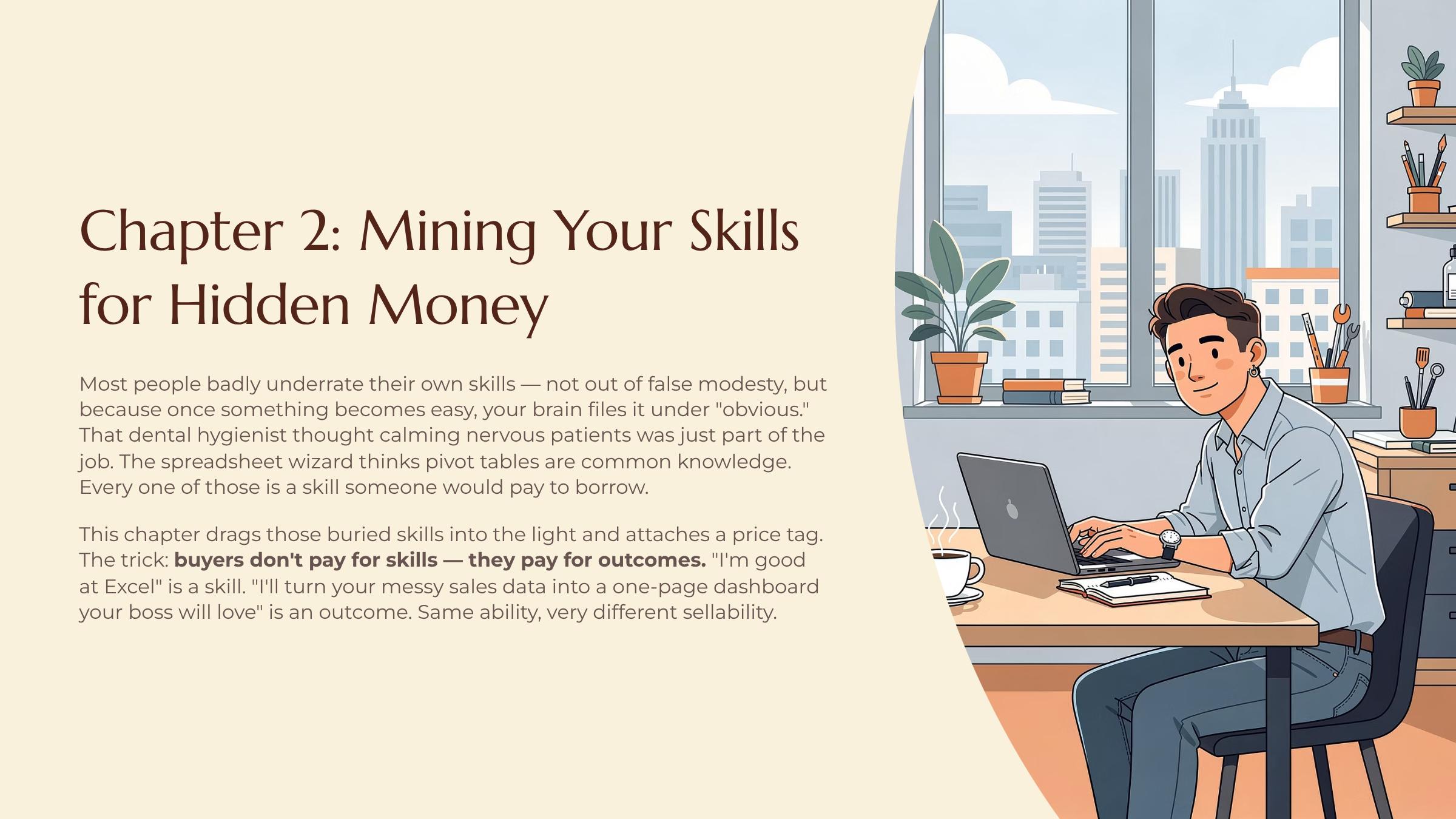 Mining Your Skills for Hidden Money — title slide
