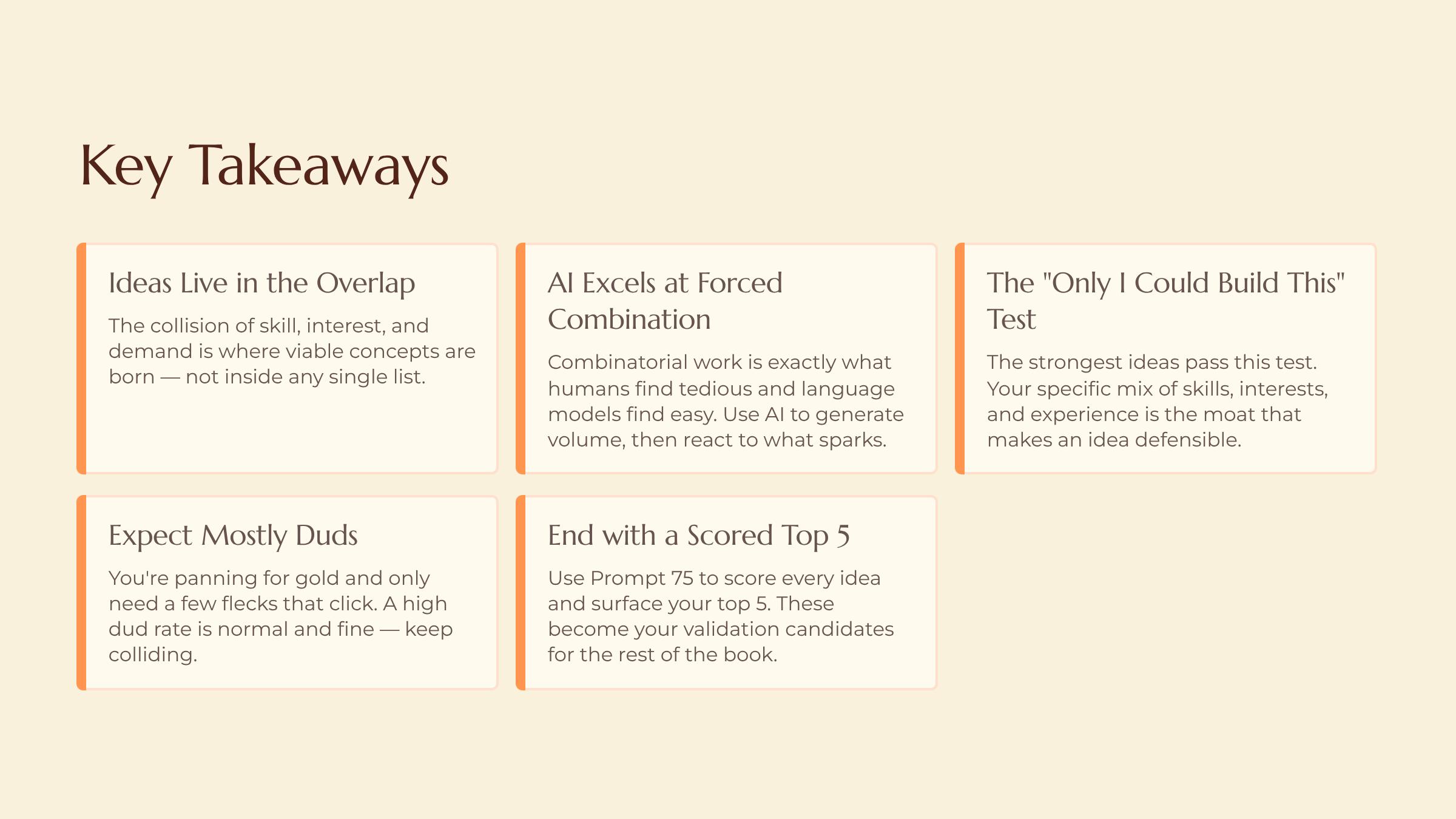The Collision slide — Key Takeaways