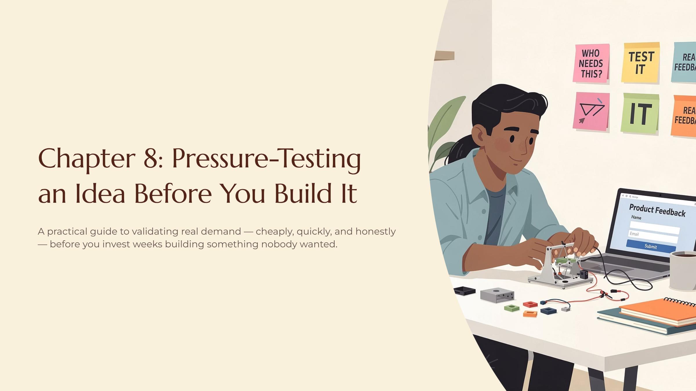 Pressure-Testing an Idea Before You Build It — title slide